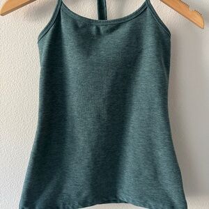 Beyond Yoga Spacedye Slim Racerback Cami | Rainforest Blue Heather | XS